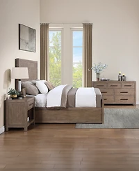 Adler 3-Piece King Modern Bedroom Set (Bed, Dresser & Nightstand), Macy's Exclusive