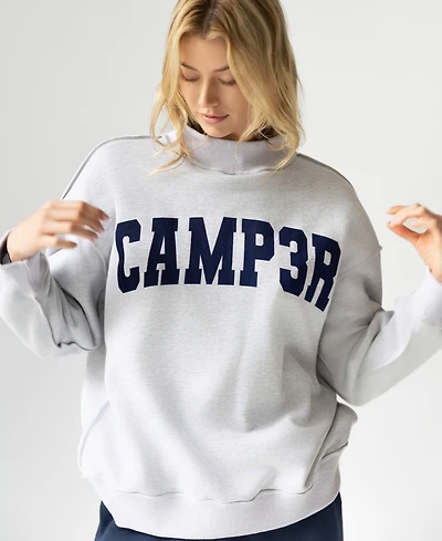 The Happy Camp3r Women's Reversible Mock Neck Sweatshirt