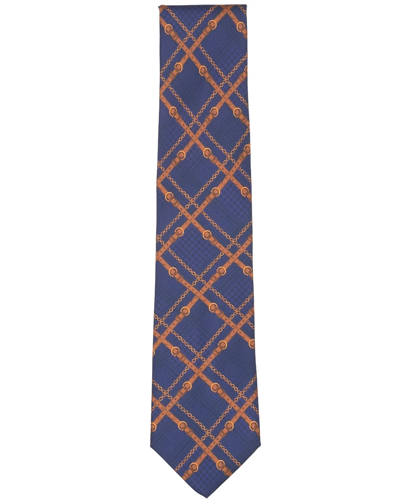 Club Room Men's Saddlecrest Plaid Print Classic Tie