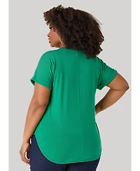 Ashley Stewart Women's Choose Love Metallic Graphic Tee