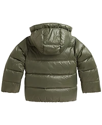 Polo Ralph Lauren Girls' 2T-6X Glossy Down Hooded Jacket