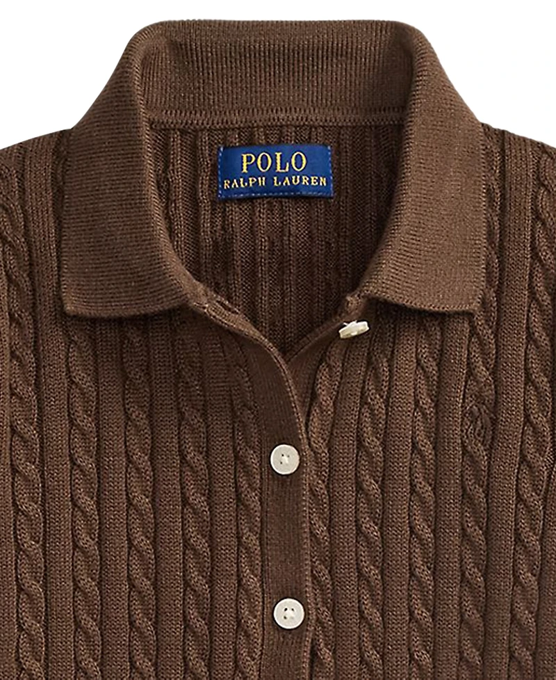 Polo Ralph Lauren Girls' 2T-6X Cotton Cardigan and Skirt