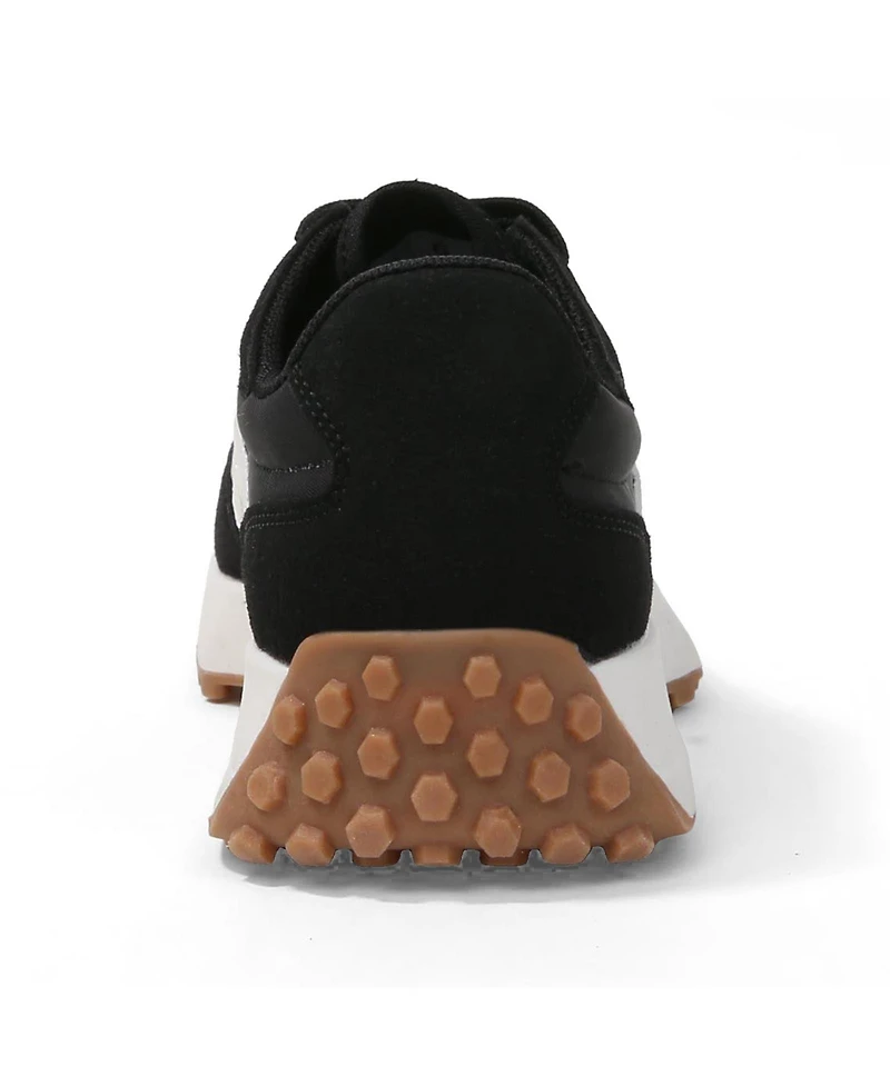 Berness Women's Luca Retro Platform Sneakers with Waffle Texture Outsole