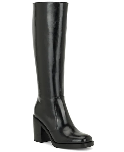 Nine West Women's Balinda Block Heel Dress Tall Boots