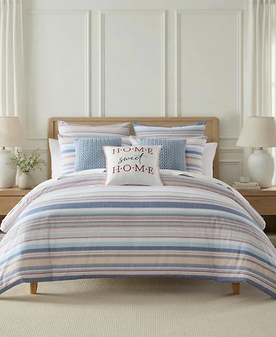 Levtex Home Providence Stripe Reversible -Piece Duvet Set