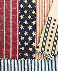 Modern Heirloom Americana Patchwork 2-Piece Quilt Set, Twin/Twin Xl