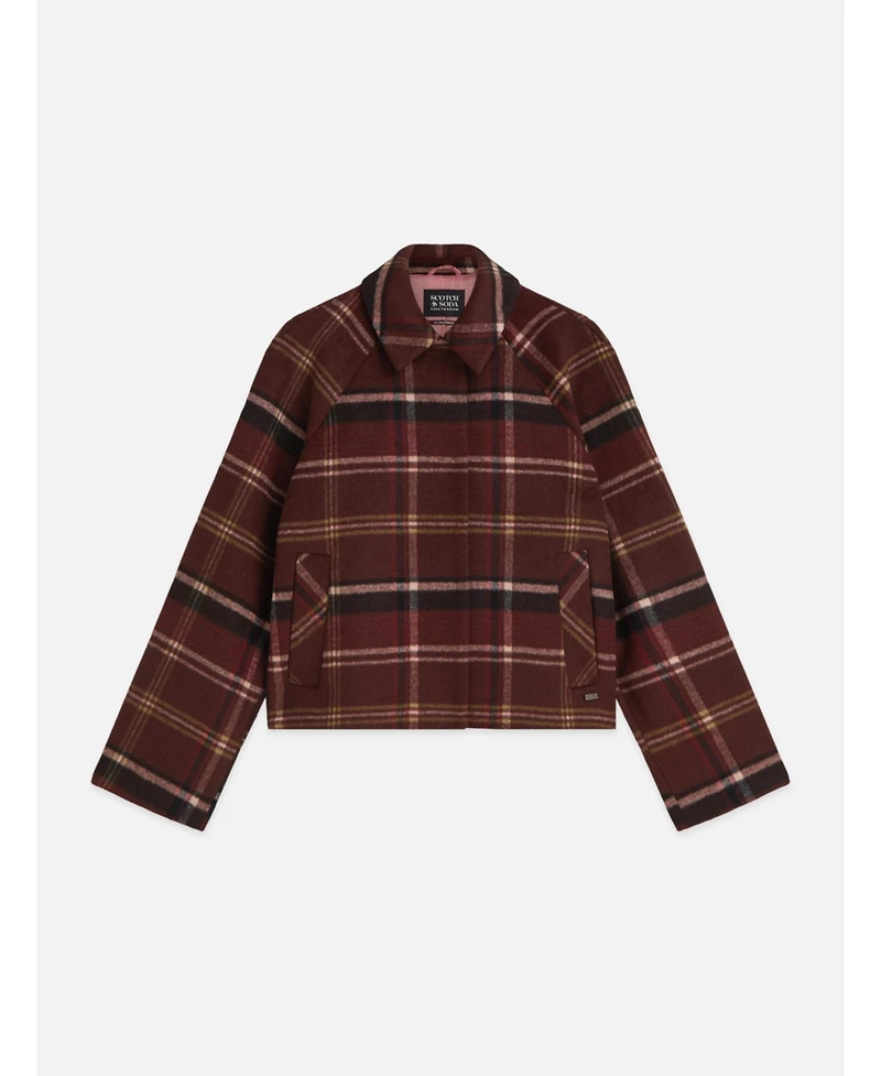 Scotch & Soda Women's Checked Short Jacket