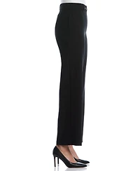 Rafaella Petite Novelty Pull-On Wide-Leg High-Rise Pants