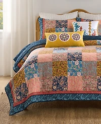 Greenland Home Fashions Tangier Reversible 3-Piece Quilt Set