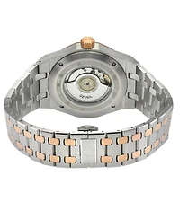 Gevril Men's Swiss Made Gotham Swiss Automatic Two tone Stainless Steel Bracelet Watch