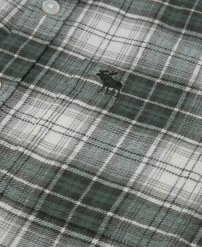 abercrombie kids Boys' 5-18 Coastal Local Flannel Plaid Shirt
