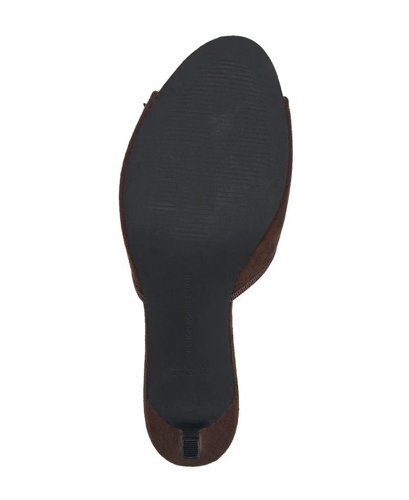 French Connection Women's Dotty Faux Suede Heel