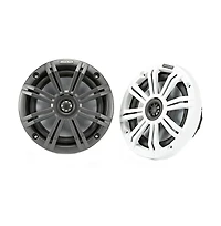 Kicker 6.5" Marine Coaxial Speakers Weather-Resistant Audio Grilles - 45KM654