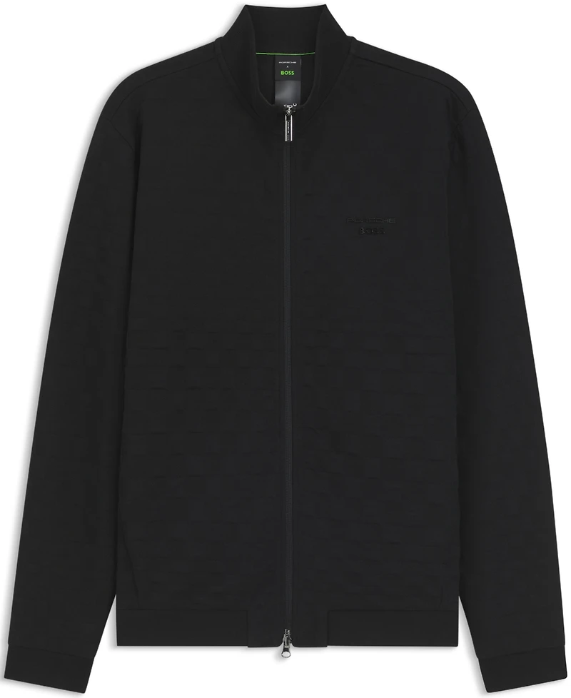 Boss by Hugo x Porsche Men's Regular-Fit Check Jacquard Sweatshirt