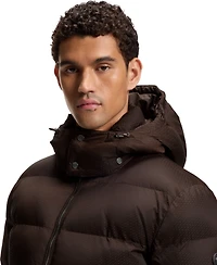 Boss by Hugo Men's Water-Repellent Padded Jacquard Jacket