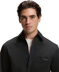 Boss by Hugo x Aston Martin Men's Cotton-Blend Relaxed-Fit Overshirt