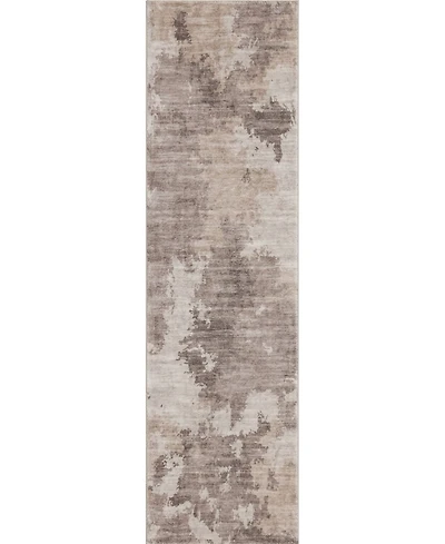 Mink Home Homewell Machine Washable MET8002 2'x6'11" Runner Area Rug