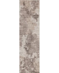 Mink Home Homewell Machine Washable MET8002 2'x6'11" Runner Area Rug