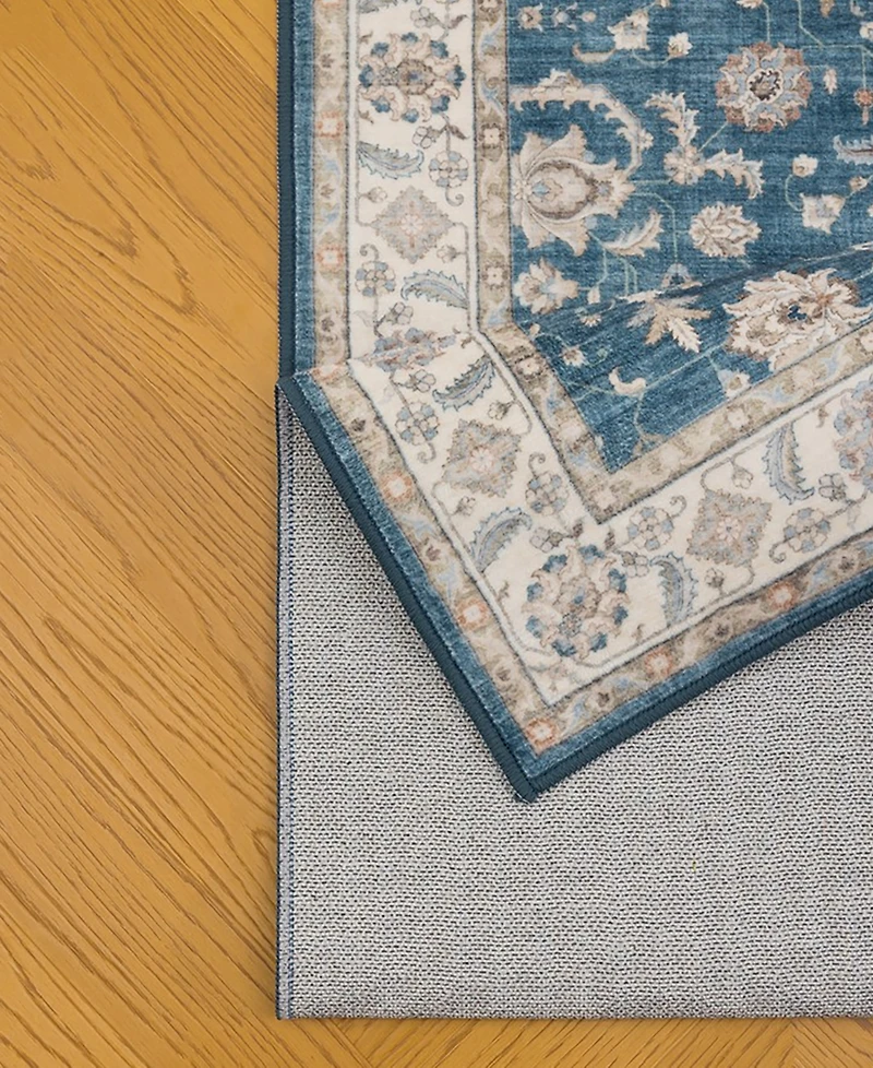 Mink Home Homewell Machine Washable HAM4007 2'x2'11" Runner Area Rug