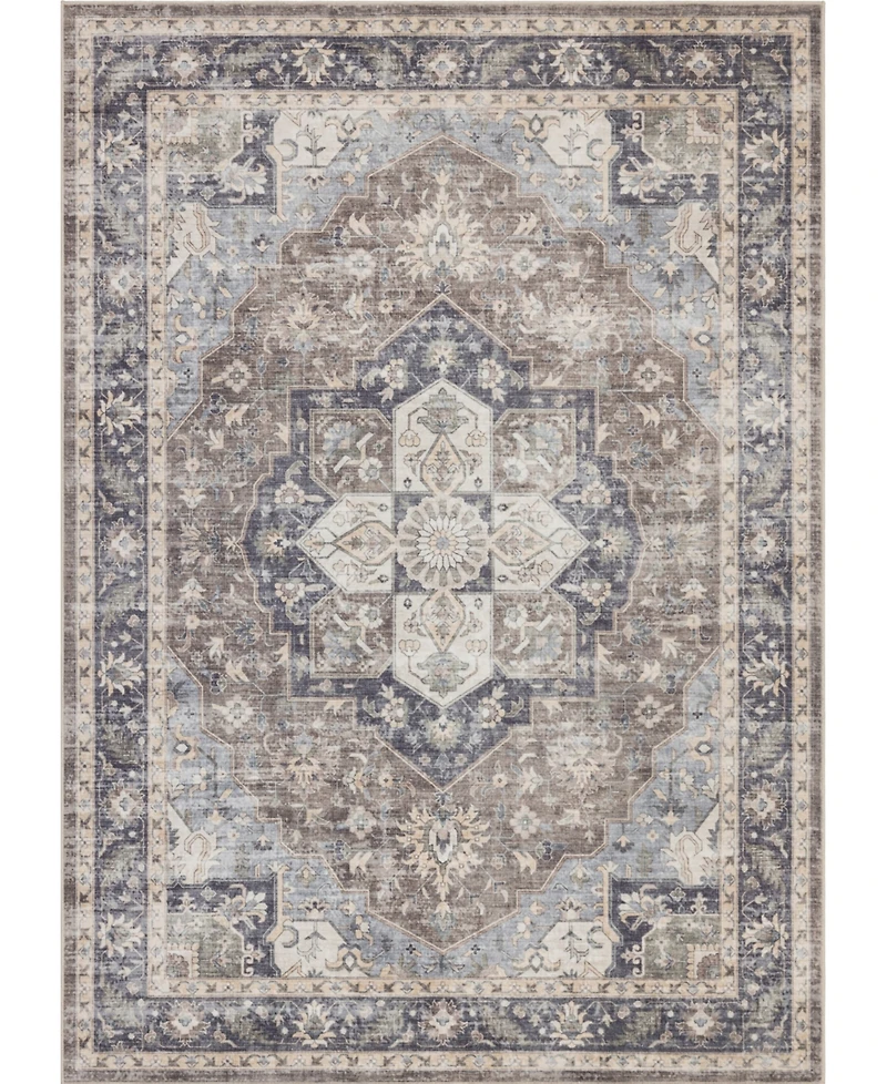 Mink Home Homewell Machine Washable HAM4006 9'x12' Area Rug