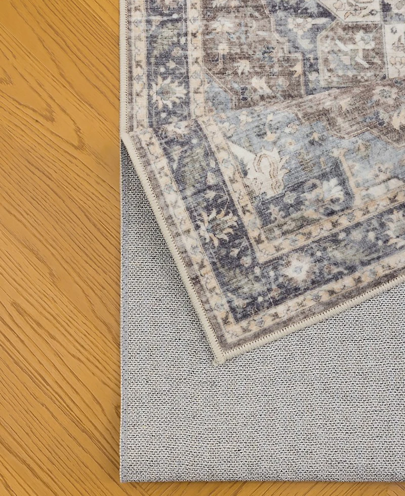 Mink Home Homewell Machine Washable HAM4006 4'11"x6'11" Area Rug