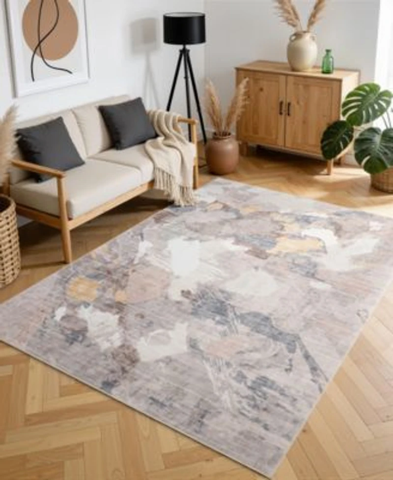Mink Home Homewell Machine Washable Ham4001 Rug Collection