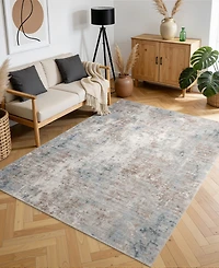 Mink Home Homewell Machine Washable MET8003 7'10"x9'10" Area Rug