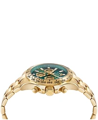 Philipp Plein Nobile Men's Ip Yellow Gold Stainless Steel Bracelet Watch 43mm
