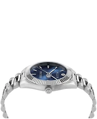 Philipp Plein Superlative Men's Silver Stainless Steel Bracelet Watch 40mm