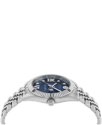 Philipp Plein Date Superlative Women's Silver Stainless Steel Bracelet Watch 34mm