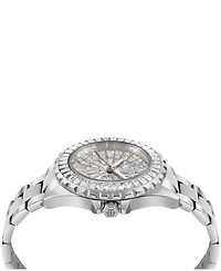 Philipp Plein Heaven Women's Silver Stainless Steel Bracelet Watch 34mm