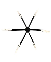 Cwi Lighting Curva 38" Metal Chandelier