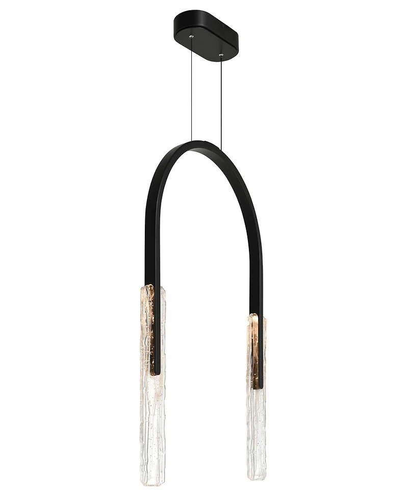 Cwi Lighting Curva 22" Metal Chandelier