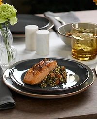 Oneida Shades Gray 12-Piece Dinnerware Set