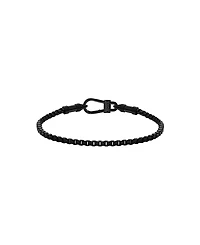 Hugo Boss Men's Liam Ionic Plated Black Steel Bracelet
