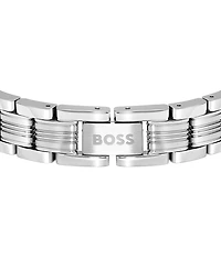 Hugo Boss Men's Boss Emblem Stainless Steel Bracelet