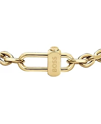 Hugo Boss Men's Ventoux Ionic Plated Thin Gold Steel Bracelet