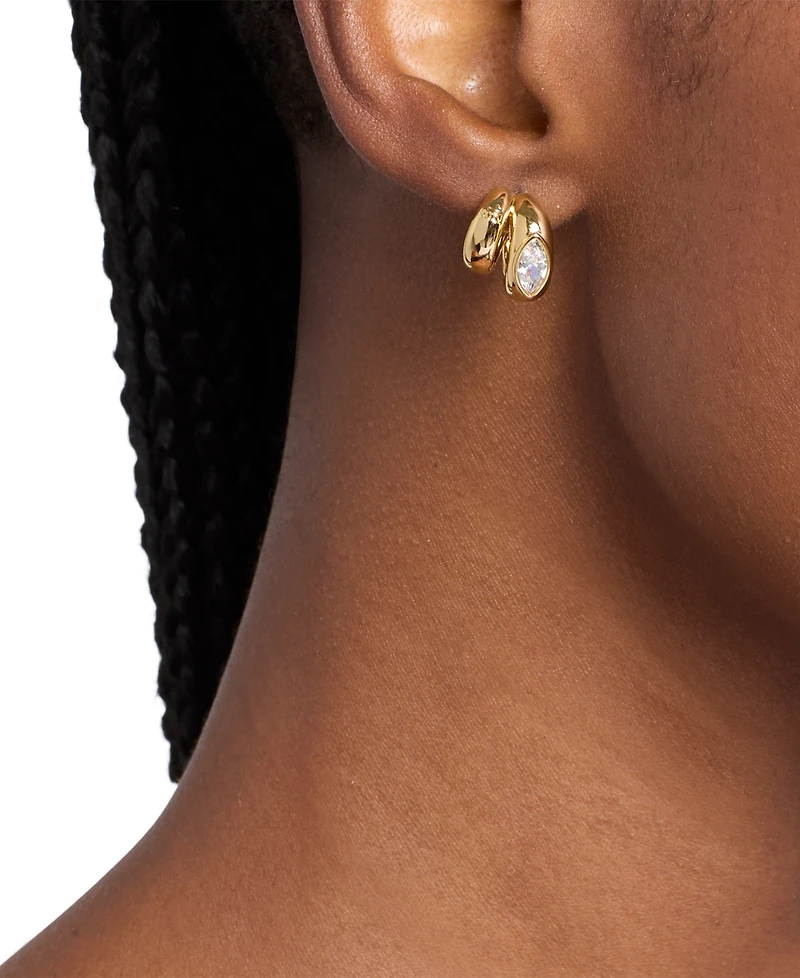 Michael Kors Marquise Double Huggie Earrings
