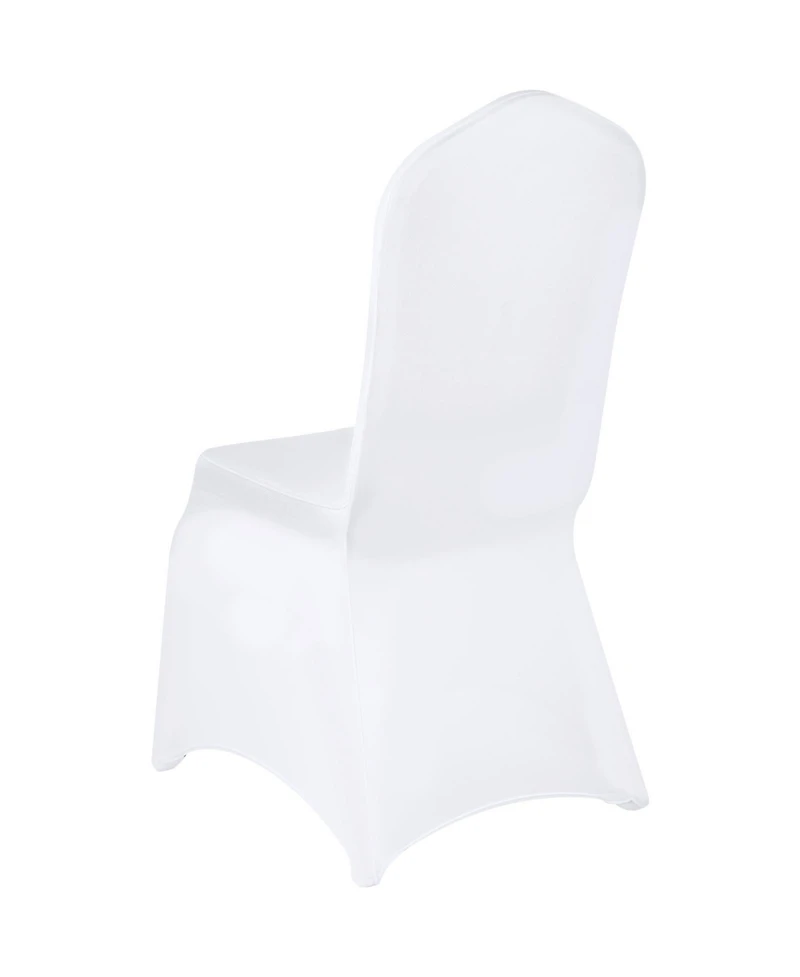 Sugift 50Pieces Stretch Spandex Folding Chair Covers Removable Washable Protective Slipcovers for Events