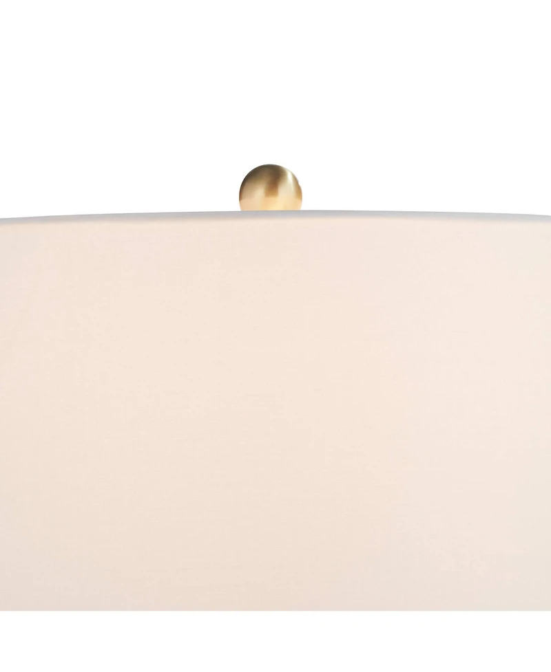 Possini Euro Design 27" High Fluted Opal Glass Table Lamp