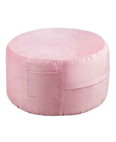 Slickblue Round Memory Foam Bean Bag Chair with Washable Cover
