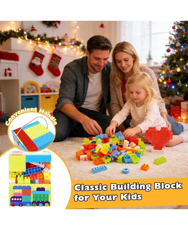Sugift Stem Montessori Building Blocks 150-Piece Set, Ages 3+