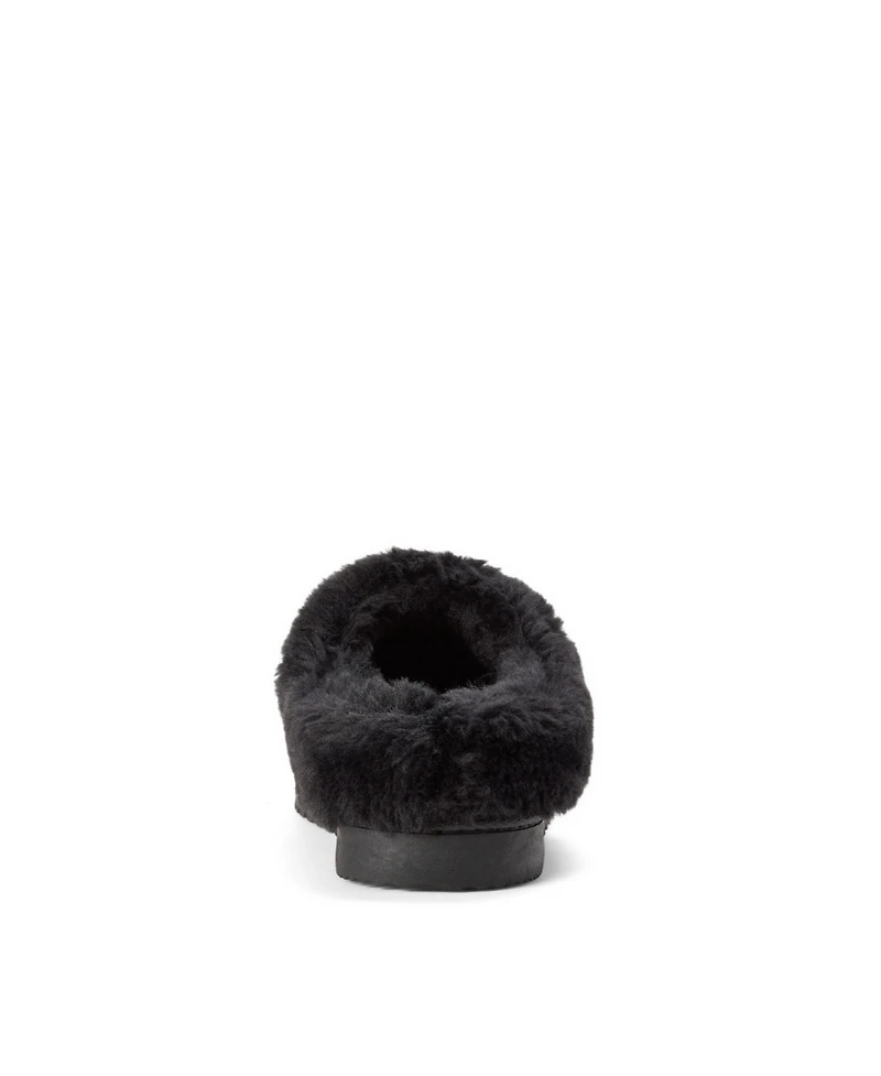 Dearfoams Women's Blaine Genuine Suede Clog Slippers