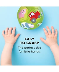 Haba On the Farm Soft Baby Ball with Farm Animals, Sensory Play, Ages 6 Months+