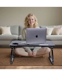Gnuadz Laptop Desk Bed Adjustable Foldable Portable Drawer Cup Holder Tray