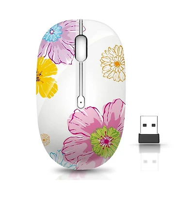 Lofree Wireless Silent Optical Mouse, Compatible with Pc/Mac