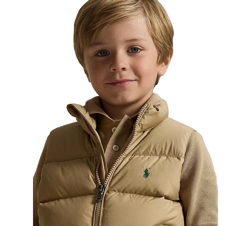 Polo Ralph Lauren Boys' 2T-7 The Gorham Down Embroidered Vest