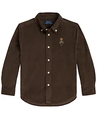 Polo Ralph Lauren Boys' 2T-7 Bear Cotton Corduroy Shirt