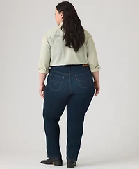 Levi's Plus Classic Straight Mid-Rise Stretch Jeans