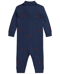 Polo Ralph Lauren Baby Boys' Truck-Embroidered Cotton Coverall